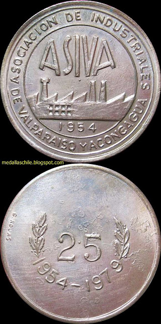 Medalla 25 Años ASIVA Valparaíso