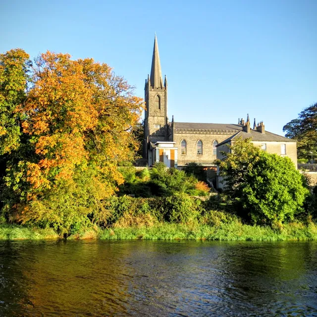 A Church in Sligo Town viewed across the Garavogue River