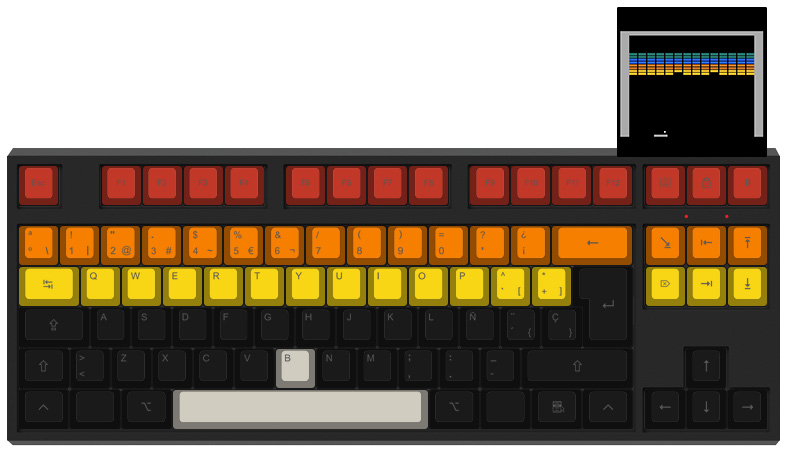 Arkanoid - Diseño teclado mecánico - dPunisher