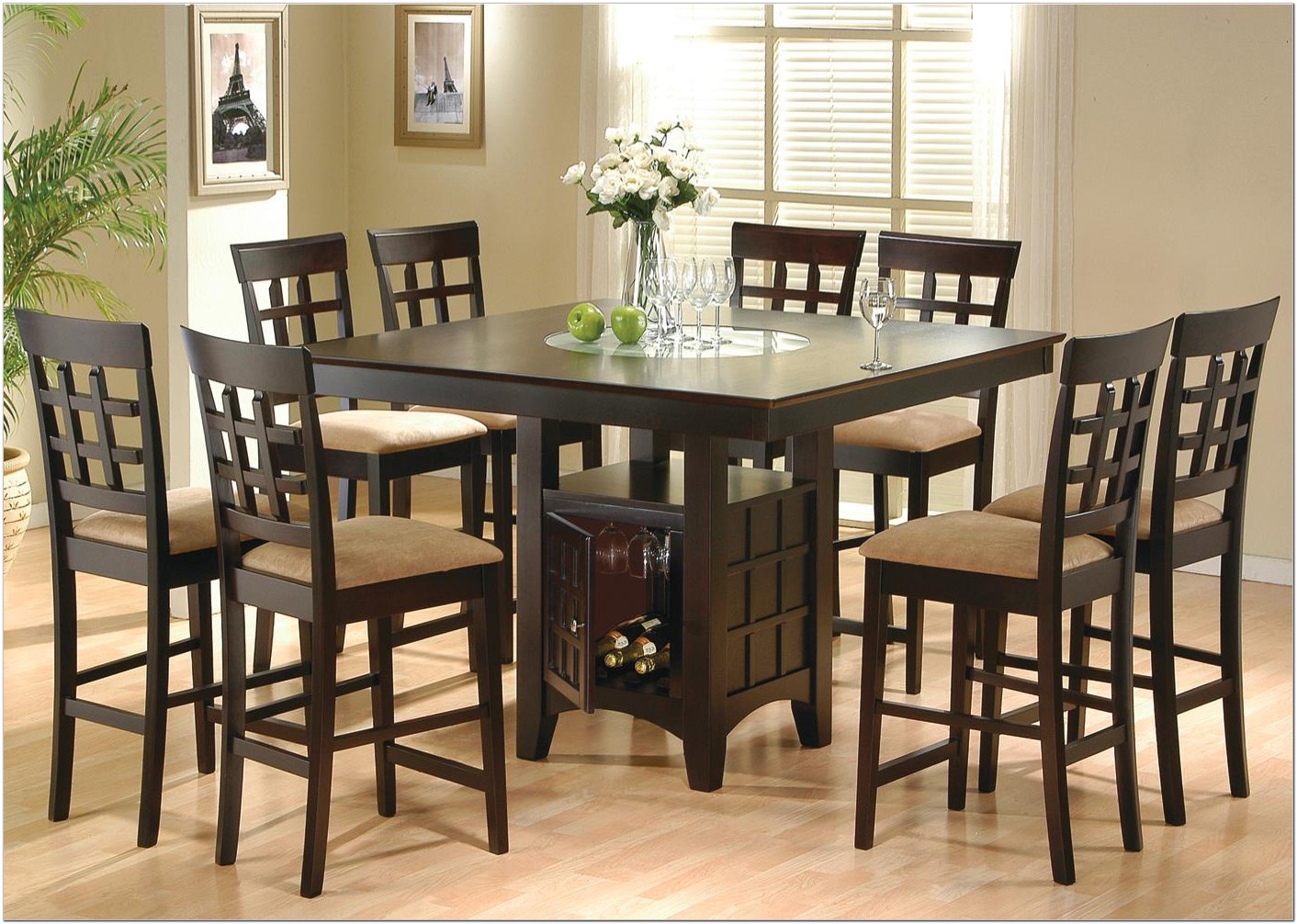 9 Piece Black Dining Room Sets