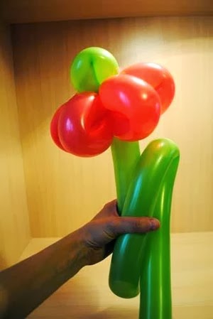 How to make an easy balloon flower bouquet - step 4