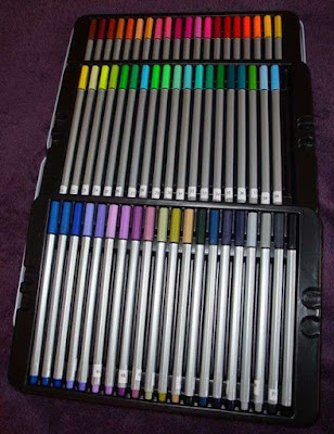 contenu boite de fineliners Zenacolor