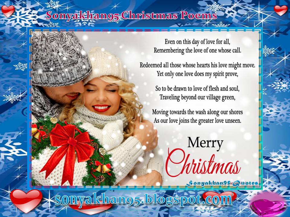 Romantic Christmas Love Poems Sonya Khan95 (Quotes)