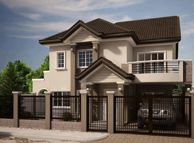 Desain rumah mewah minimalis modern 2 lantai Desain rumah mewah minimalis modern 2 lantai