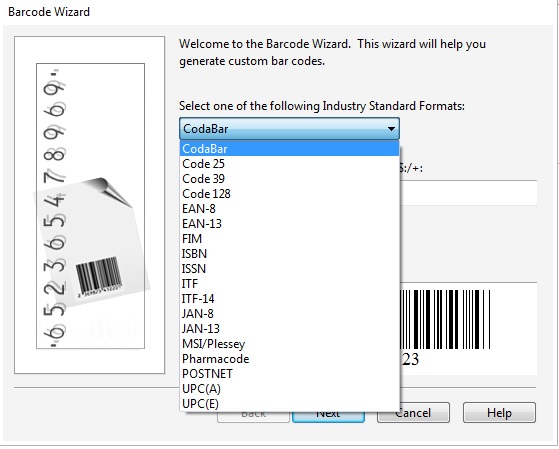 Cara membuat barcode di corel