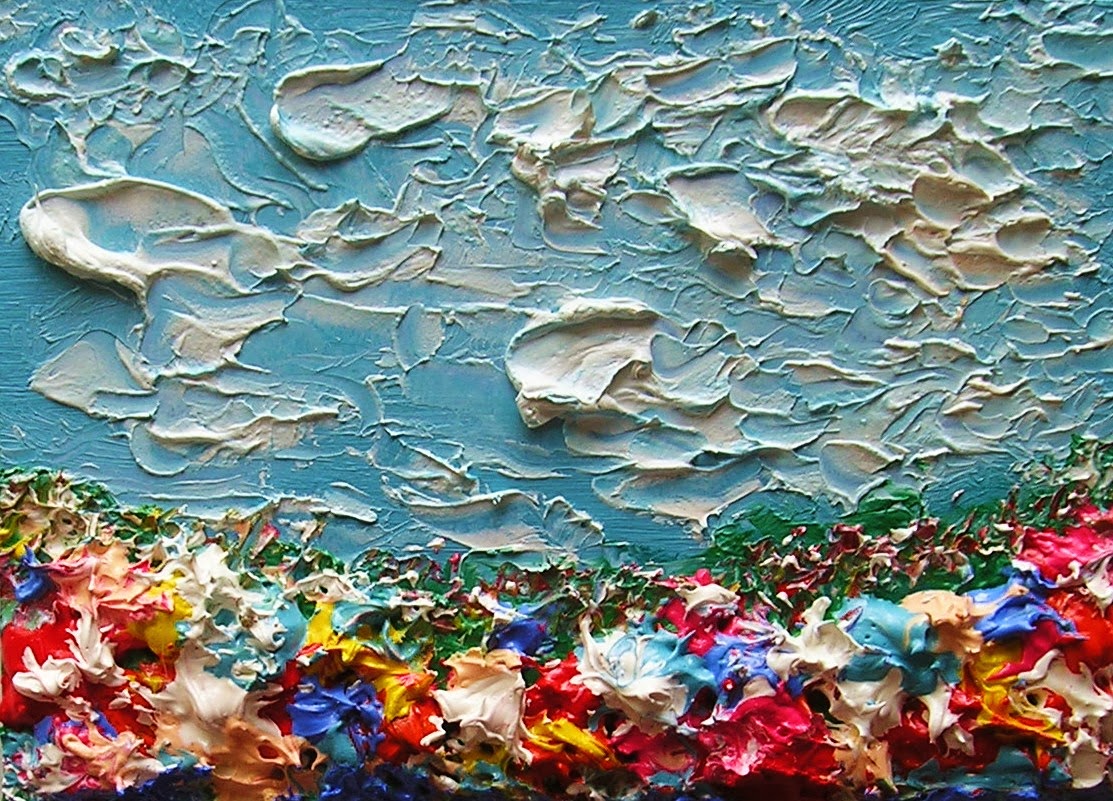 JULIA'S ART PATH PAINTINGS ORIGINAL IMPASTO ACEO OIL PAINTINGS