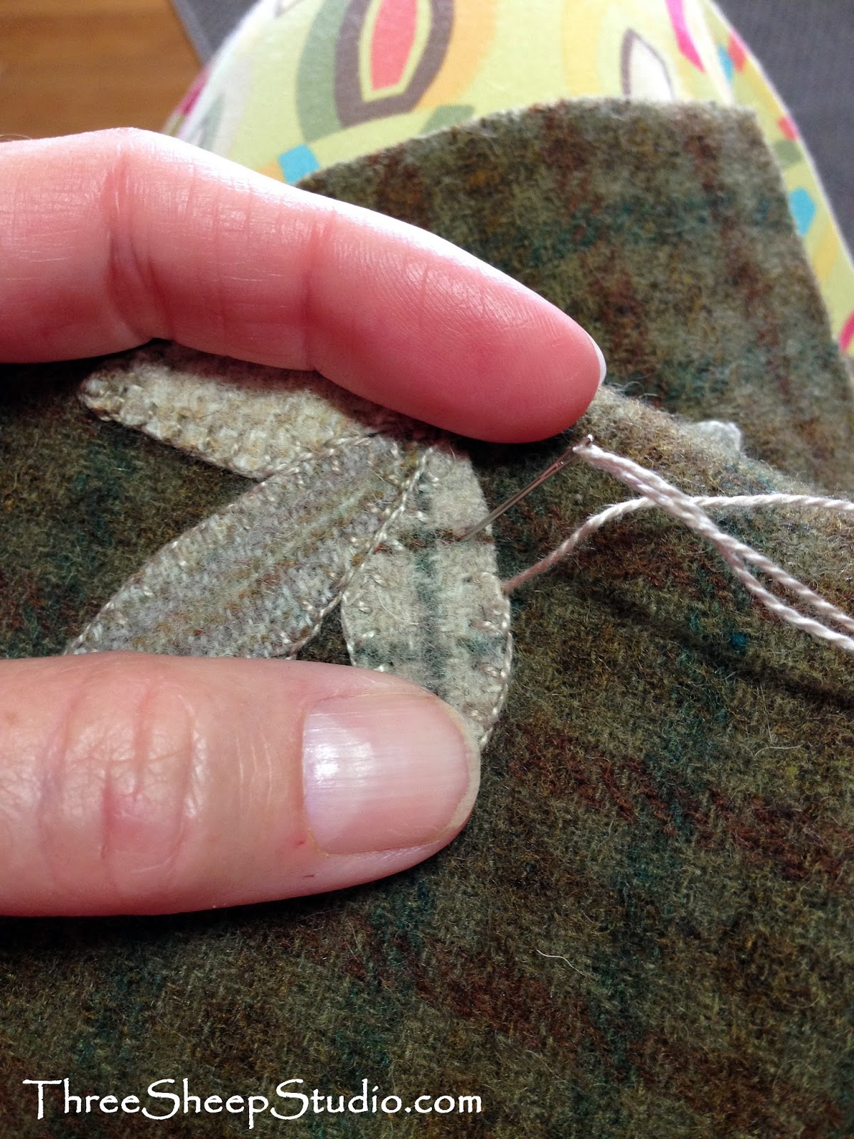 Three Sheep Studio Goes With Everything Wool Table Runner...