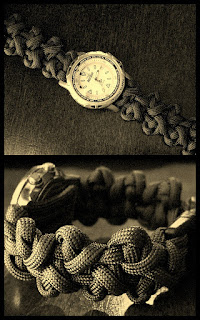 'Beanstalk Bar' paracord watchband 'Beanstalk Bar' paracord watchband