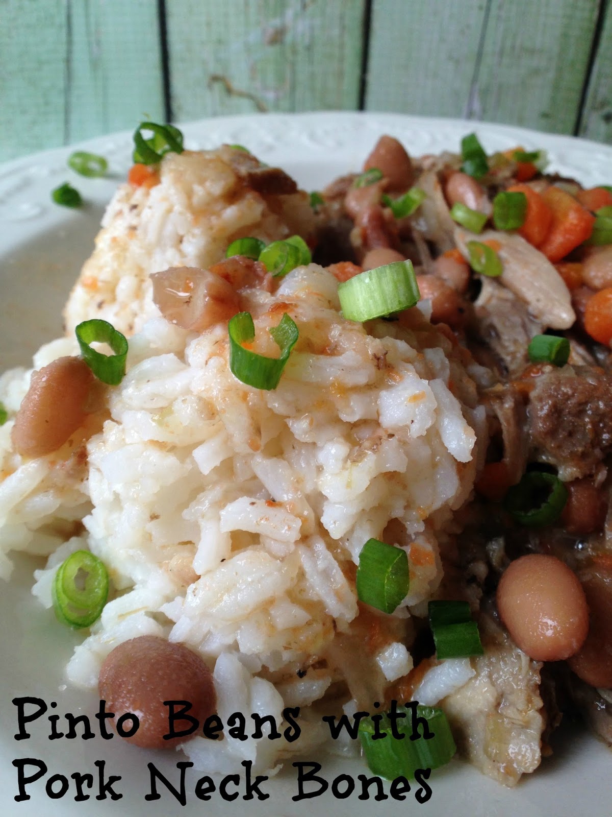 Turnips 2 Tangerines Pinto Beans with Pork Neck Bones