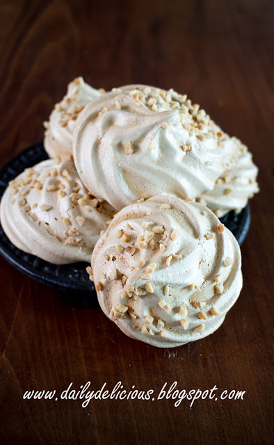 Caramel Coffee Meringues Caramel Coffee Meringues