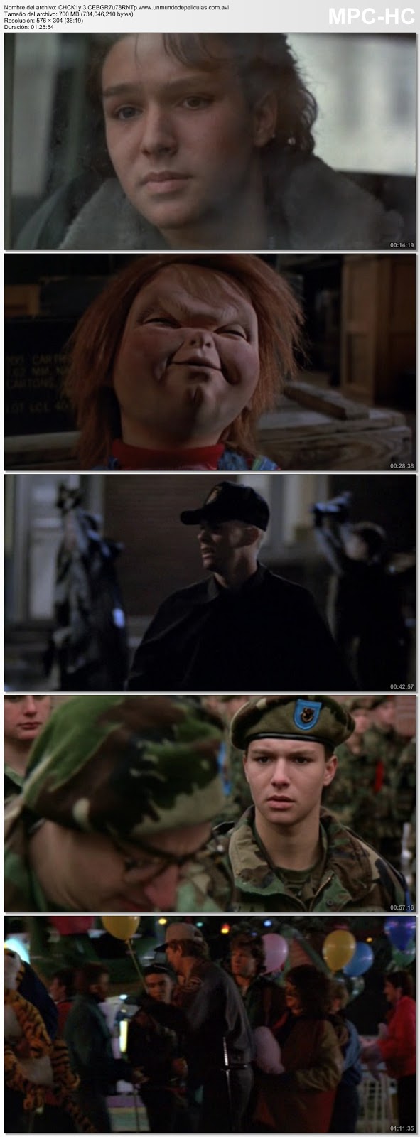 Capturas de la película.