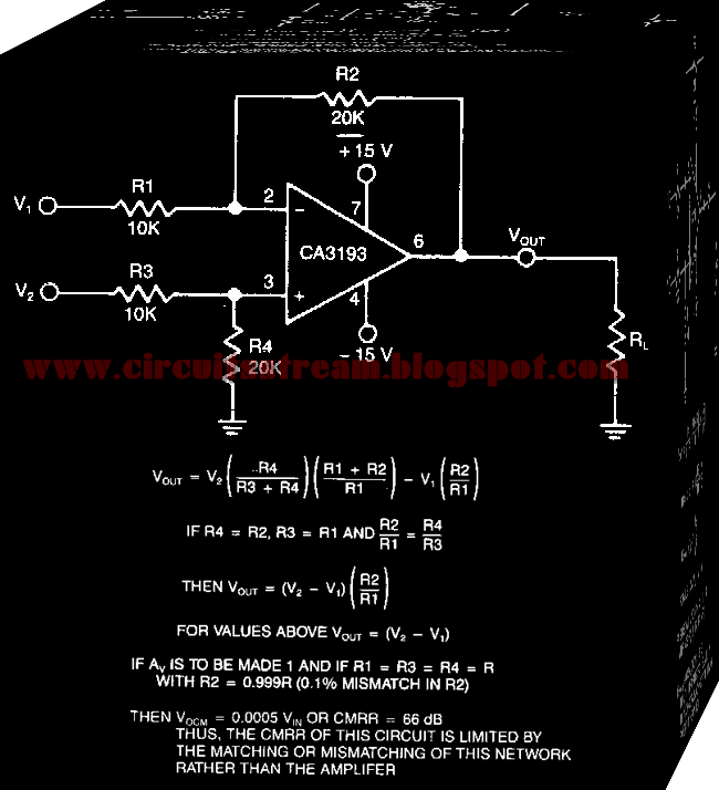 Simple Differential Amplifier Circuit Diagram | Electronic Circuit