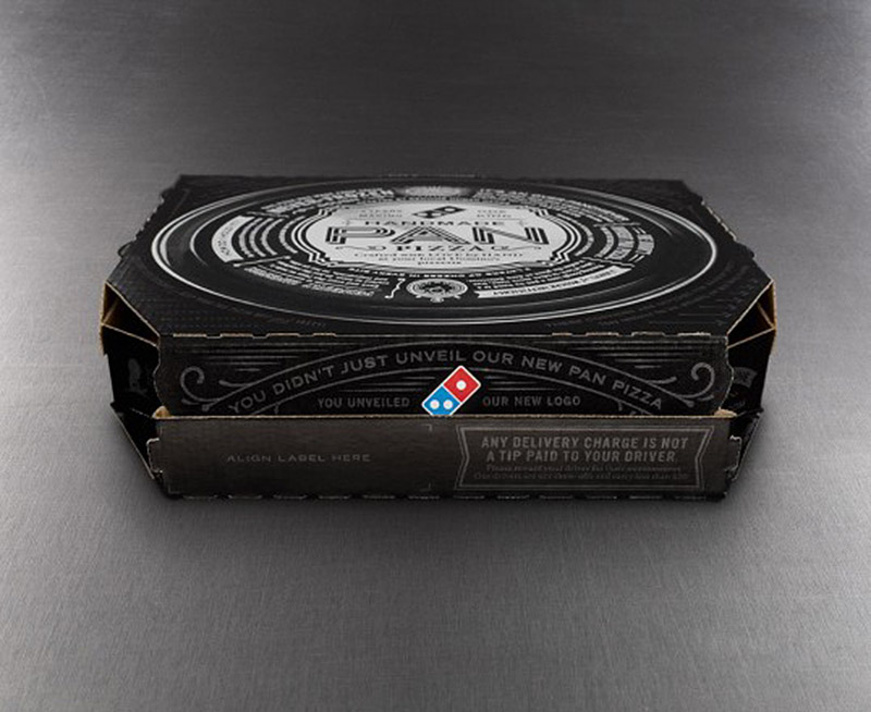 Pizza Box for Domino's Handmde Pan Pizza