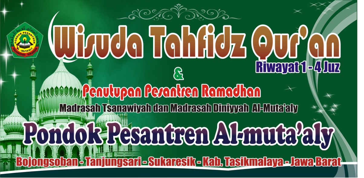 Contoh Banner Wisuda Tahfidz Terbaru
