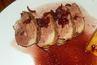 Hezzi-D's Books & Cooks: Roasted Pork w/ Port Jus & Chipotle-Glazed Apples