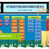 Aplikasi Rapot Kurikulum 2013 Kelas 2 Sd Format Excel