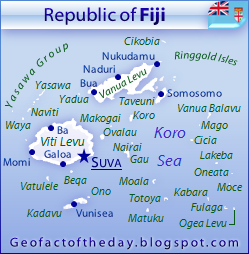 GeoFact of the Day Blog map of Fiji