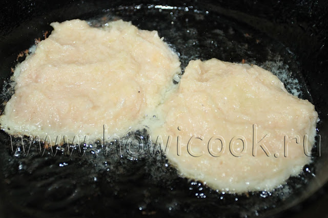 рецепт кабачковых оладий с картофелем и соусом из лисичек с пошаговыми фото