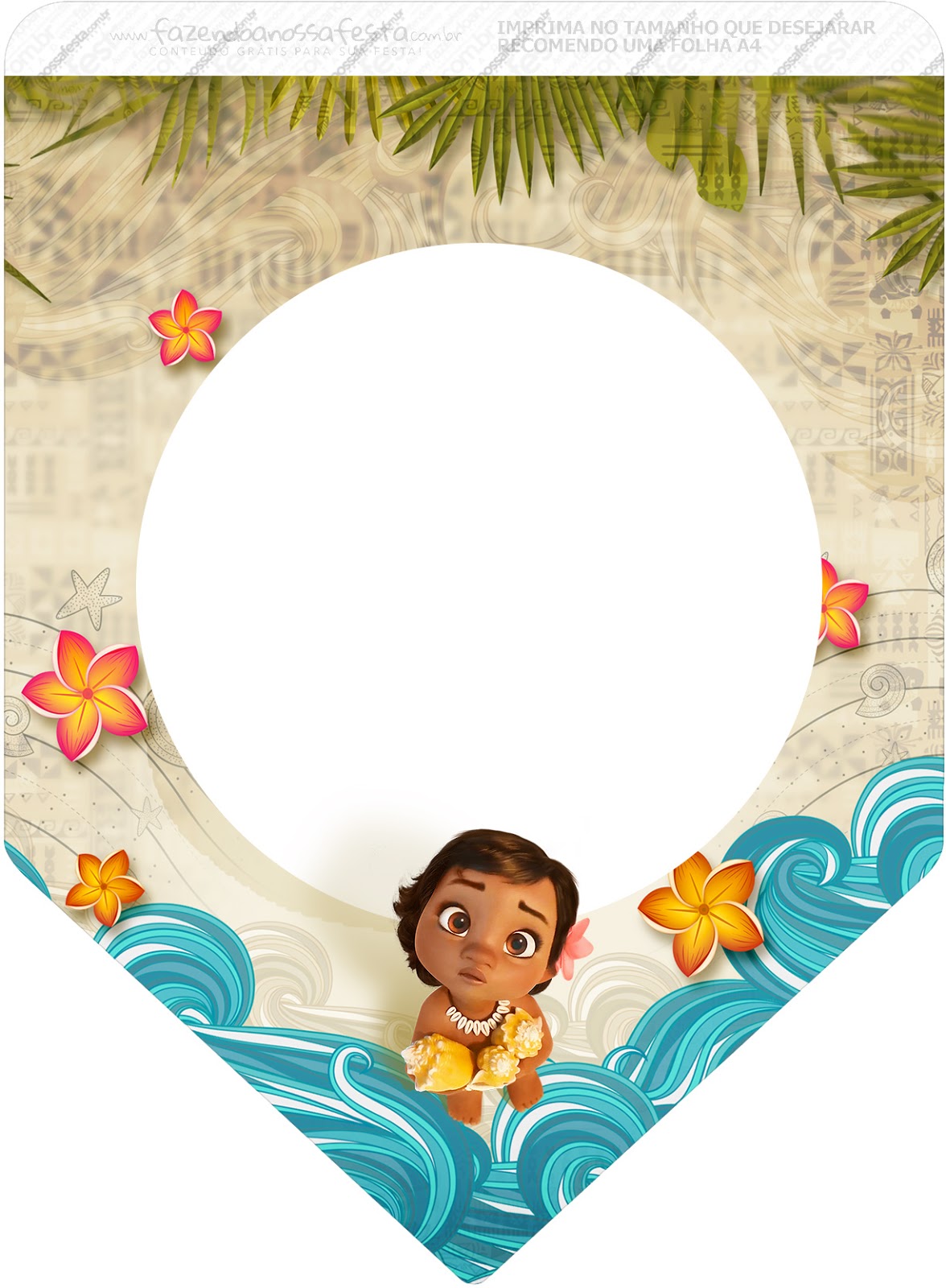 Moana Baby Free Party Printables Oh My Baby