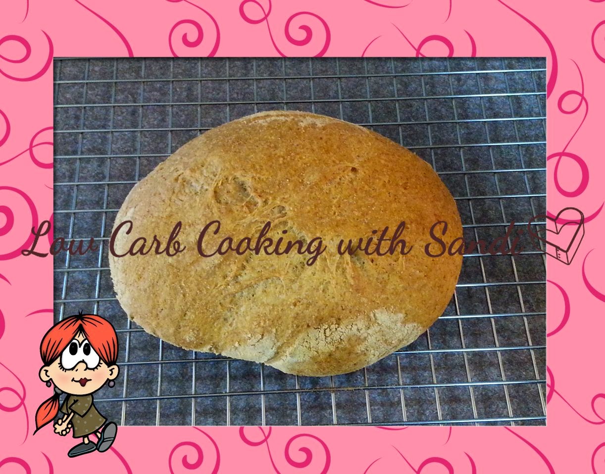 Low Carb Cooking with Sandi Low Carb (NoKnead) Crusty Artisan Bread