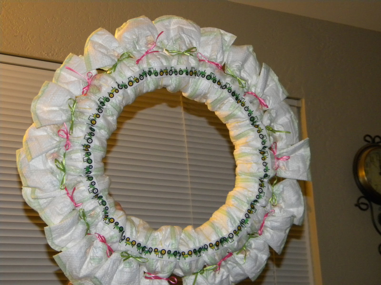 Squishy's Mama How to Make a Diaper Wreath/I'm Back