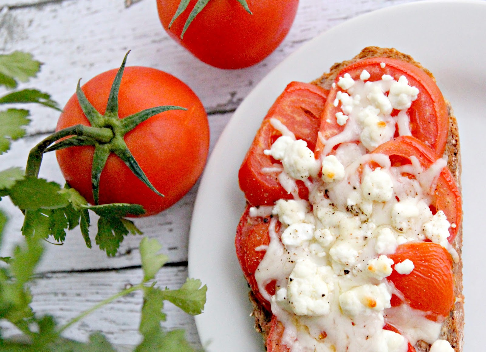Goat Cheese & Mozzarella Tomato Toast Recipe The Cottage Mama