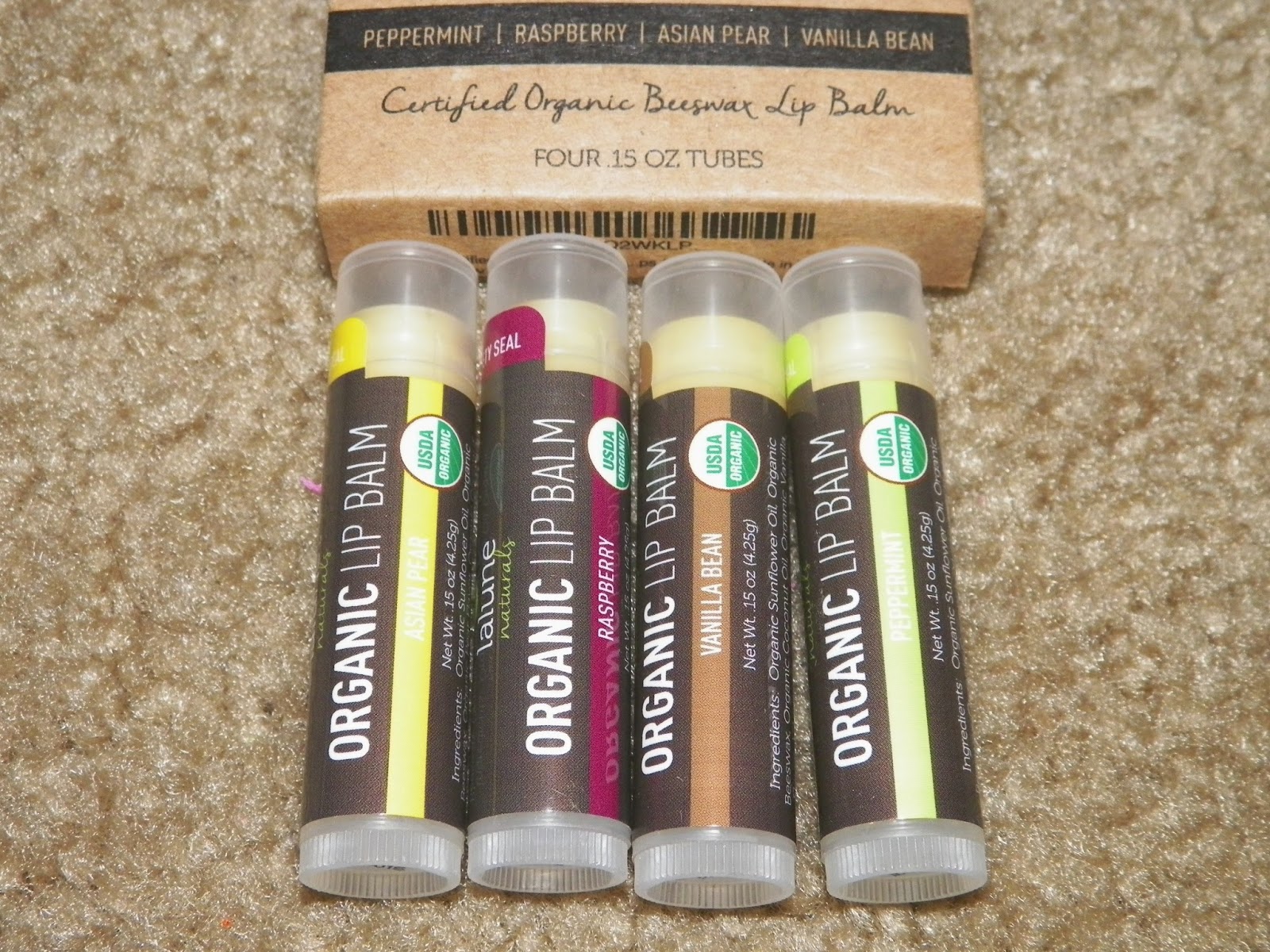 mygreatfinds La Lune Naturals 4Pack Organic Lip Balm Review