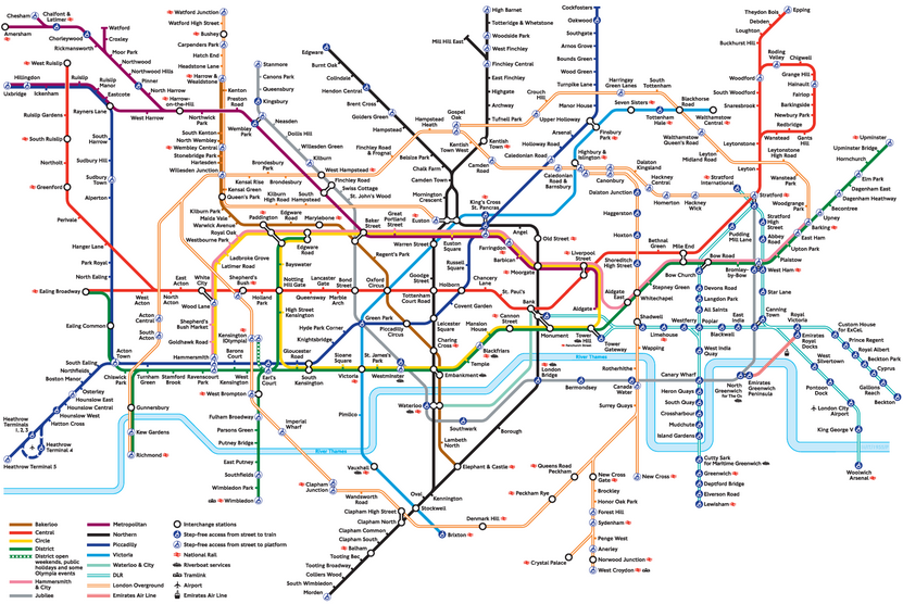 The Detailed Map Of London Underground Zones Pictures | Map of England ...