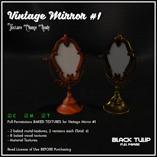 [Black Tulip] Textures - Vintage Mirror #1