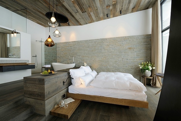 Modern bedroom in Boutique Hotel, Austria