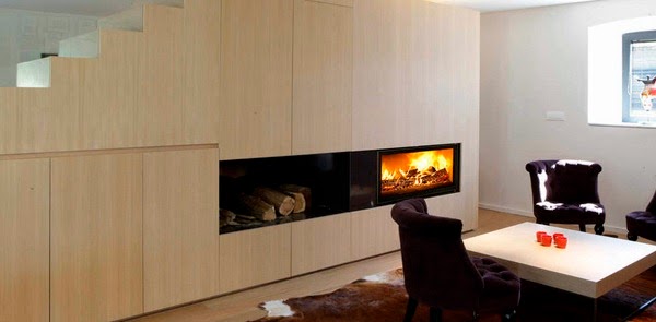 Deco-ecological fireplaces