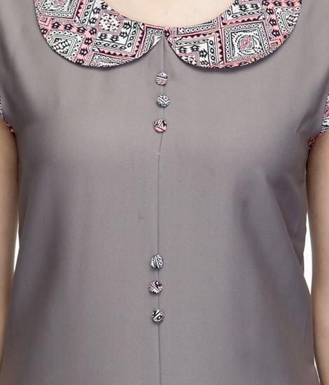 Latest Kurti Collar Neck Design Cutting And Stitching Step… | Flickr