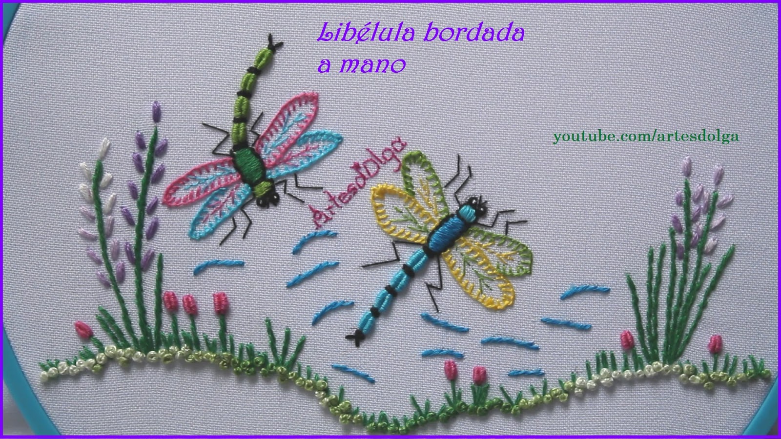 Delicioso Por qué no retrasar Artesd'Olga: Libélula Bordada a Mano | Dragonfly Embroidery