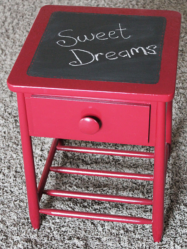 Sure Y Not The Red Night Table Night Stand