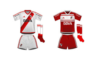 Resultado de imagen para uniforme river titular y alternativo