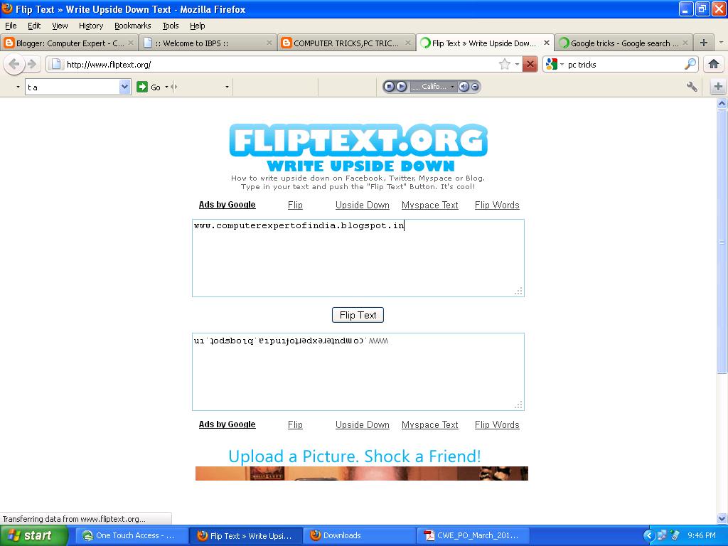 How to (Flip) Upside Down Status Update on Facebook Computer World