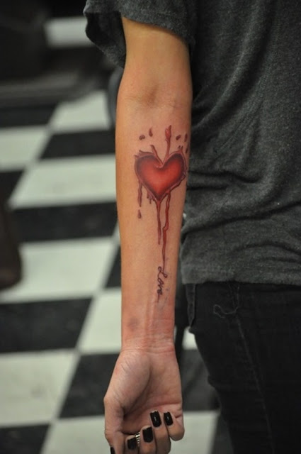 tatuagens femininas de coração tatuagens femininas de coração