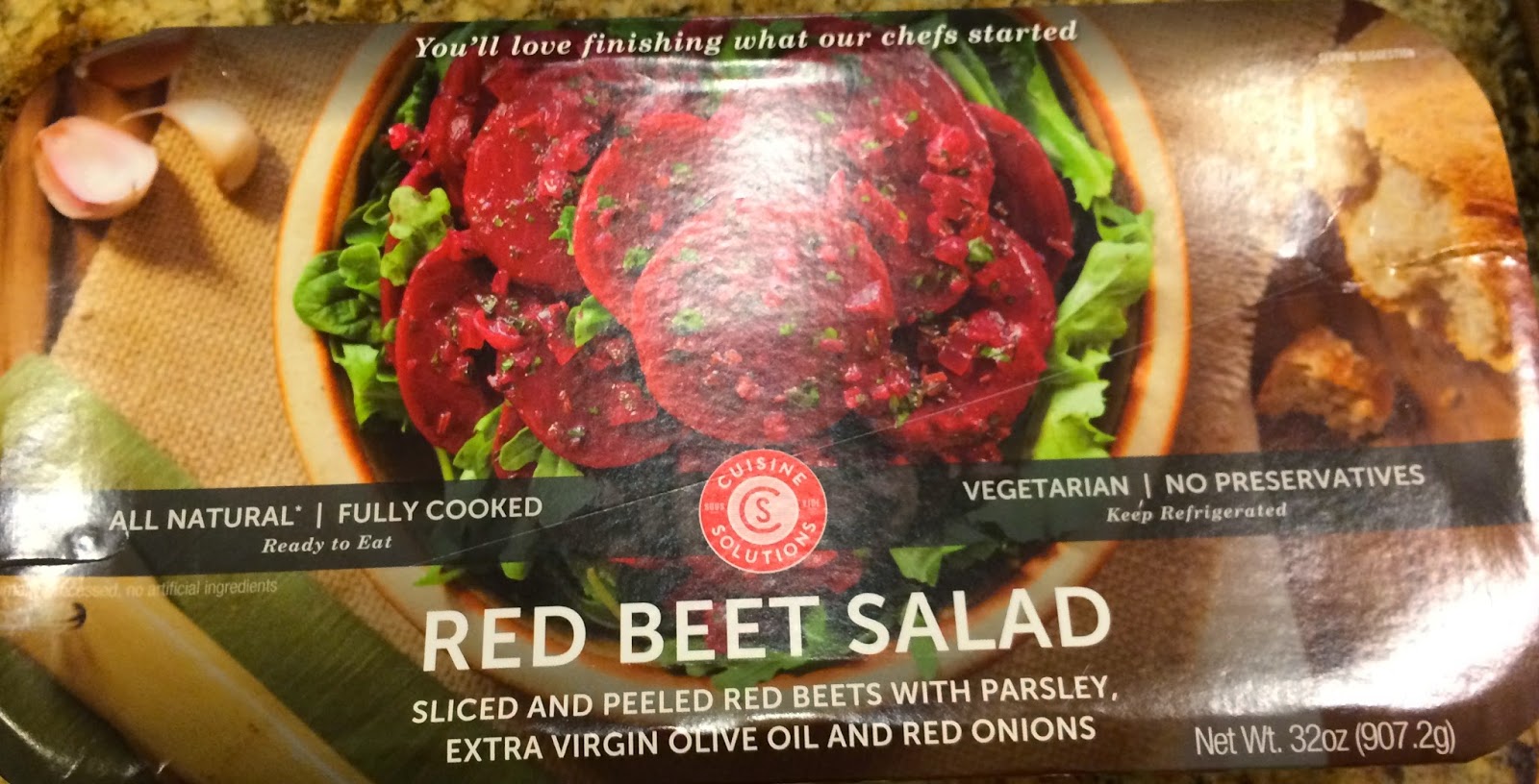 GREAT EATS HAWAII CUISINE SOLUTIONS RED BEET SALAD FROM COSTCO