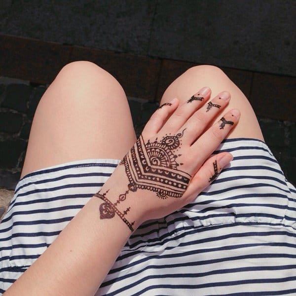 Tatuagem de henna Tatuagem de henna