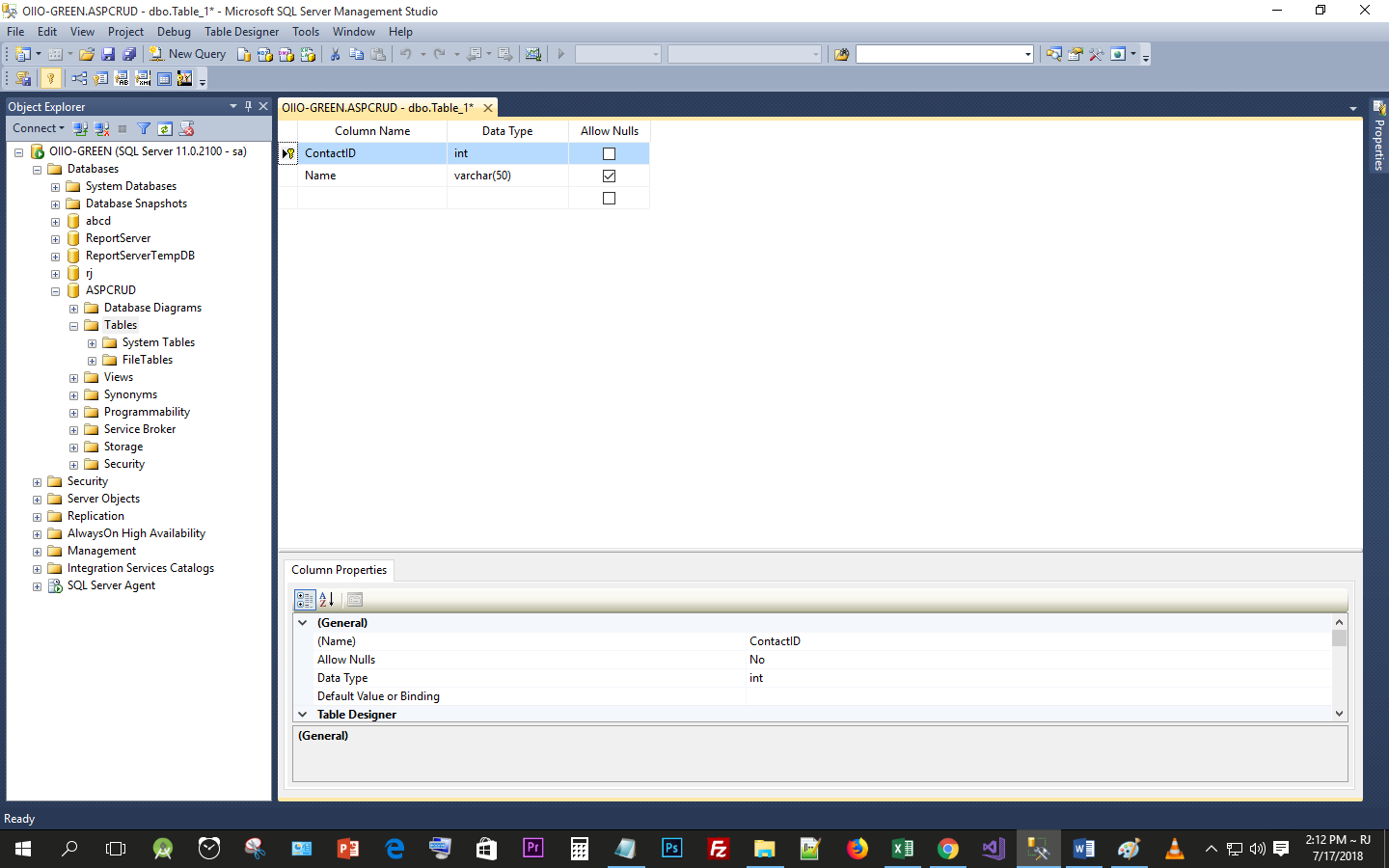 Insert data into a database table using ASP.Net, C# and Microsoft SQL ...