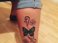 Watercolor Simple Small Butterfly Tattoo Designs