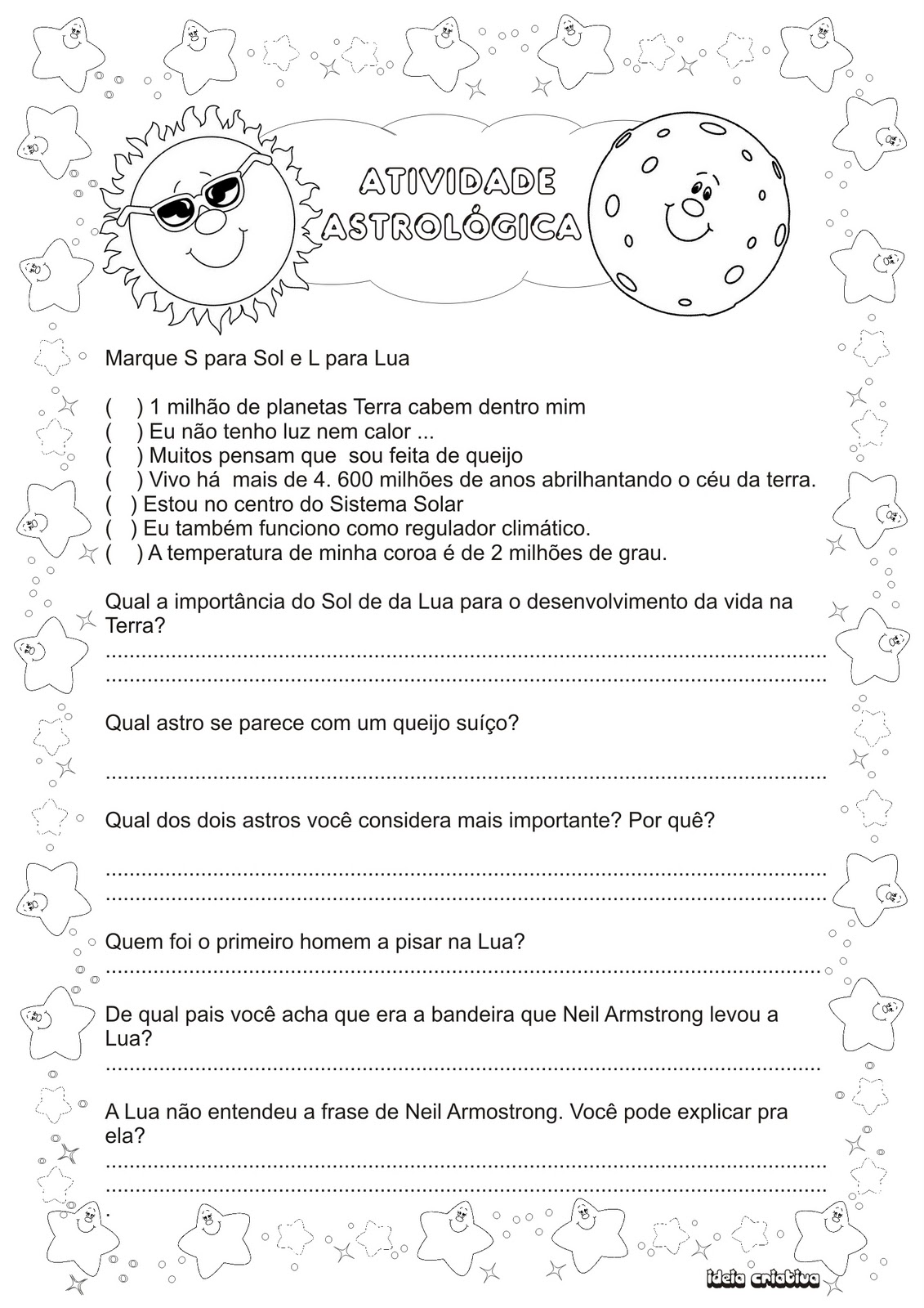 Lipitipi Atividades e Projetos Fundamental I Atividade Astros/ Sol e Lua Ciência Ensino Lipitipi Atividades e Projetos Fundamental I Atividade Astros/ Sol e Lua Ciência Ensino