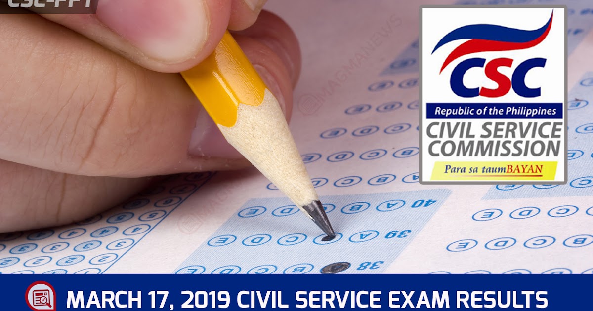 Region 4 Results: March 2019 Civil Service Exam