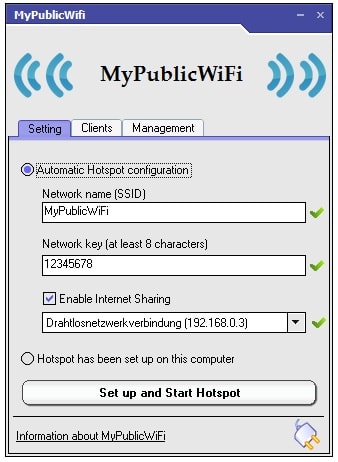 برنامج (My Public wifi)