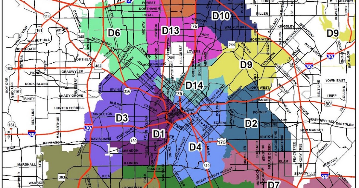 The School Archive Project Dallas - DallasCityCouncilMap05092011