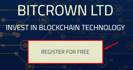 Регистрация в Bit Crown