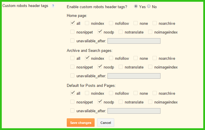 How to set Custom Robot txt and Custom robots header tags on blogger