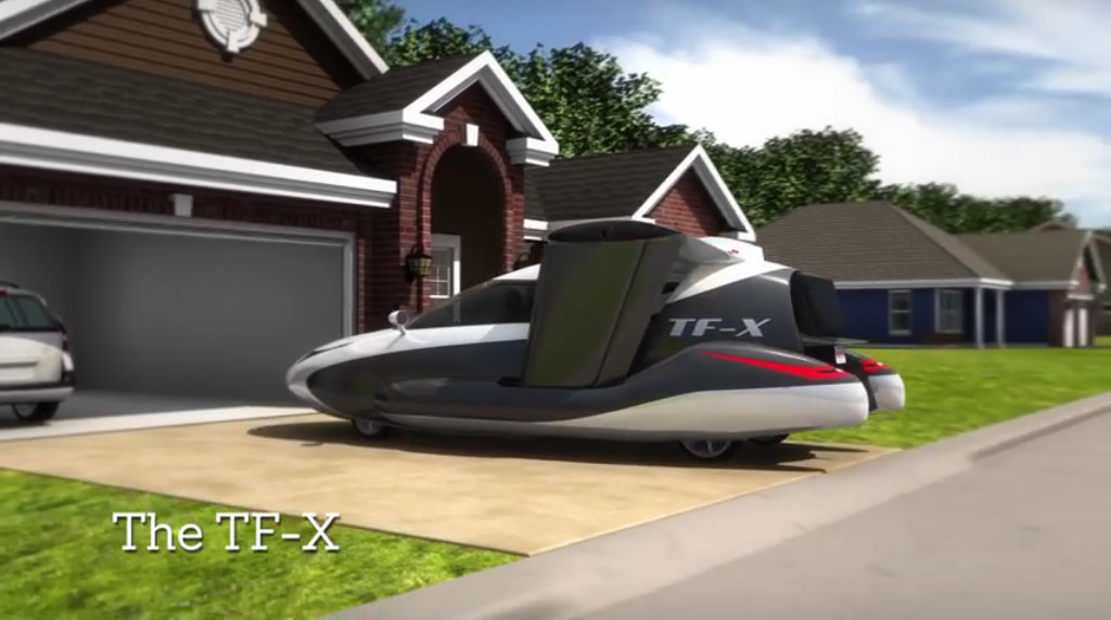 Салон Terrafugia TF X 2020 кабина