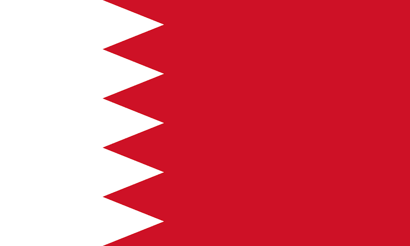 Logo Gambar Bendera Negara Bahrain PNG JPG ukuran 800 px