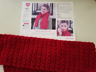  Free Crochet Pattern Berry Stitch Scarf